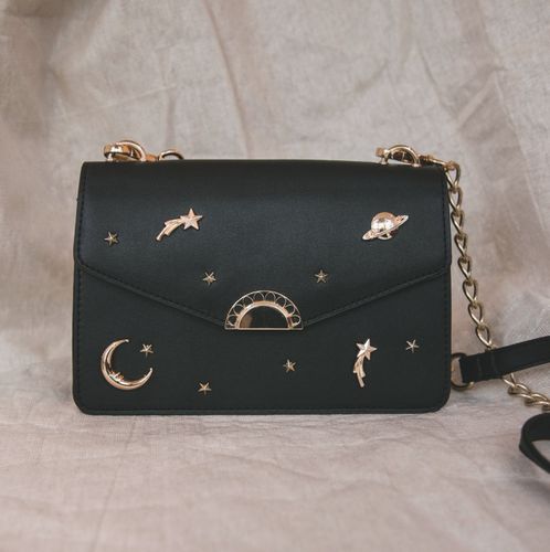 Neptune Space Shoulder Bag - Black